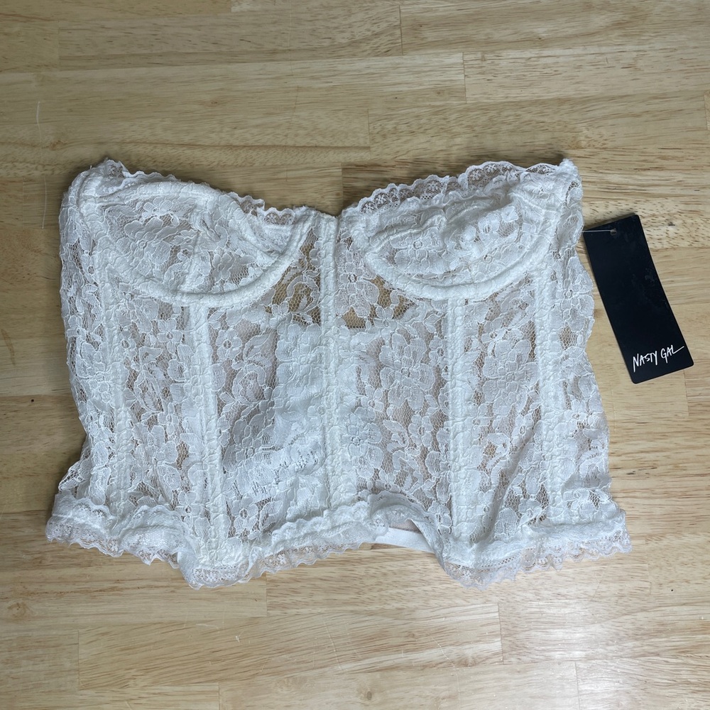 NWT Nasty Gal Boned Corset Top Size 8
